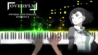 Sword Art Online Ending 2 Overfly  Luna Haruna Piano [upl. by Drofnas]