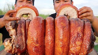 OUTDOOR COOKING  PORK BELLY LECHON MUKBANG  CLASSIC STYLE  MUKBANG PHILIPPINES HD [upl. by Farland]