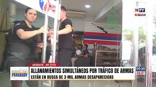 Allanamientos simultáneos por tráfico de armas [upl. by Atinev]