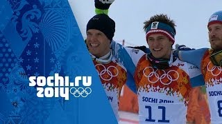 Mens Alpine Skiing  Downhill  Matthias Mayer Wins Gold  Sochi 2014 Winter Olympics [upl. by Folberth513]