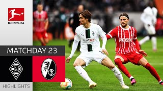 Borussia Mgladbach  SC Freiburg 00  Highlights  Matchday 23 – Bundesliga 202223 [upl. by Harcourt]