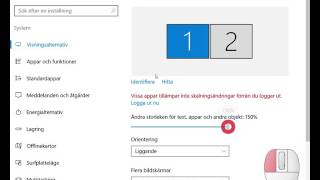 Bildskärmsinställningar på flera bildskärmar i Windows 10 SpellistaWindows104 Teknik 33 [upl. by Anoid355]