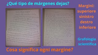 CLASE 14 DE GRAFOLOGÍA CIENTÍFICA  DISPOSICIÓN MARGENES 3 [upl. by Ogren]