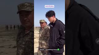 Dimash visiting flood affected places [upl. by Doble]