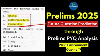 UPSC Prelims 2013 Environment PYQ  Detailed Analysis amp Value Addition  UPSC 2025 Preparation [upl. by Eldnar232]