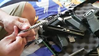 How to install Matac Free float Recoil System in Glock Like DPM G34 G17 G19 G19x G45 G22 G23 G21 [upl. by Derinna]