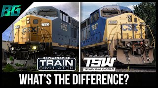 Train Simulator vs Train Sim World Whats The Difference [upl. by Essirahs]