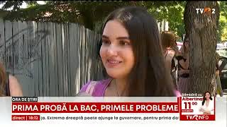 Prima probă la Bac primele probleme [upl. by Marlea857]