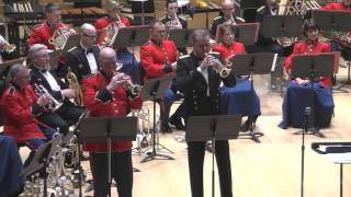 VIVALDI Concerto for Two Trumpets RV 537 Allegro  US Marine Band and Slesvigske Musikkorps [upl. by Yearwood]