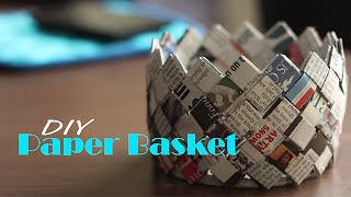 How to make Paper Basket  Do It Yourself [upl. by Athalia762]