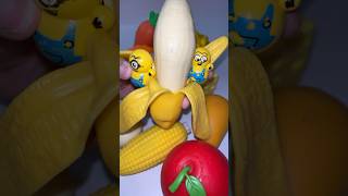 MINIONS EAT BANANA satisfying fidget popit spinner toys squishy funny viral fyp trend [upl. by Jolie305]