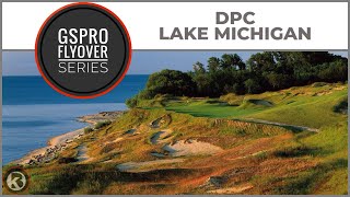 GSPro Course Flyover  DPC Lake Michigan  Designed by Tekbud [upl. by Zelma735]