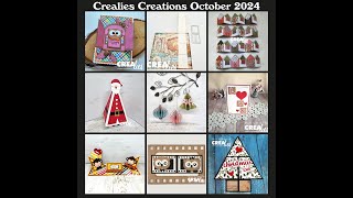 Crealies 24 10 29 Creations October 2024 all languages [upl. by Tobi]