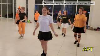 APT line dance Charming Lady Shamelin Wednesday Class Practise 30102024 [upl. by Elatnahc]