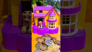 New Piggy Bank Video 💥🏡 amazon unboxing piggy bank video  puppy dog house making HD129 shorts [upl. by Ariamo]