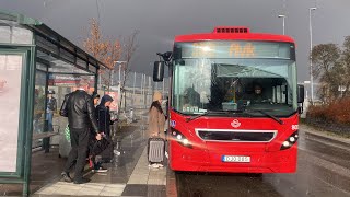 Resa med Ersättningsbuss 31B från Alvik till Bromma Flygplats [upl. by Lorette570]