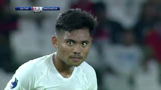 Indonesia VS Qatar Afc Cup U19 Championship 2018 ENGLISH COMMENTARY [upl. by Nairbal]