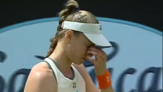 Elena Rybakina almost passes out and forced to retire after four games in Wimbledon worry [upl. by Assital]