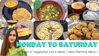 7 Healthy amp Tasty Lunch or Dinner Ideas for the Week  Indian Vegetarian Weekly Meal Planning 2022 [upl. by Leuqim801]