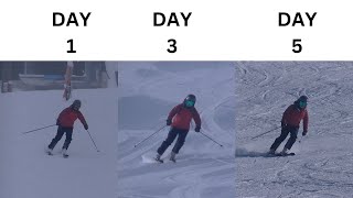 Day 1 to 5 Ski Camp Progression January Ski Camp Zell am See Kaprun [upl. by Eixid]