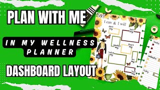 Plan With me Wellness Planner Dashboard Layout [upl. by Llenej]