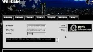 WifiCake Pyrit GUI [upl. by Dnilazor]
