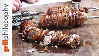 Greek gardouba recipe lamb spleen and intestines  Easter appetizer  Grill philosophy [upl. by Llednahs75]