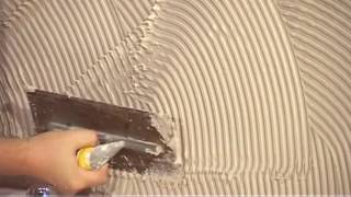 How to apply tile adhesive [upl. by Nyrol]