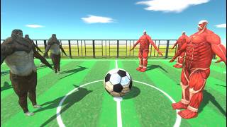 Colossal Titans vs Titan Beast Football Match arbs animalrevoltbattlesimulatorsimulator [upl. by Ronda]