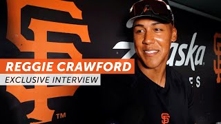 Reggie Crawford extremely pumped up to be drafted by Giants  NBC Sports Bay Area [upl. by Orabla436]