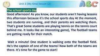 English prep 1 Lesson 2 Unit 3 My Time [upl. by Rogozen]