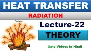 RADIATION  HEAT TRANSFER  LECTURE22  GATE LECTURES IN HINDI [upl. by Ainimre515]