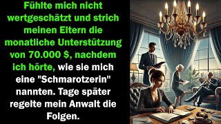 Hörte wie Eltern mich quotSchmarotzerquot nannten strich 70000  Unterstützung Anwalt regelt Folgen [upl. by Judon364]