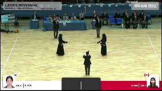 MShin Korea vs BPark Canada  19th World Kendo Championships Womens Individual Best 16 [upl. by Guria]