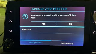 Peugeot Partner TPMS Warning Light Reset Citroen Berlingo 2019 Tyre warning light [upl. by Ahsasal]