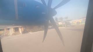 Bahamasair C6BFW ATR 72600 Engine Start and Takeoff MYEF Exuma [upl. by Kelleher]