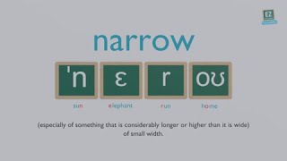 How to pronounce narrow [upl. by Lanevuj]