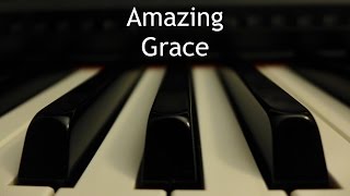 Amazing Grace  piano hymn with lyrics [upl. by Raila335]