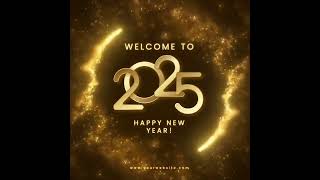 2025 happy new year gold circle [upl. by Macleod765]