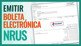 Cómo EMITIR Boleta de Venta Electrónica  Nuevo RUS  Sunat 2024  Por productos y servicios [upl. by Rizas]