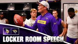 Kevin O’Connell’s Locker Room Speech After Minnesota Vikings Win Over Jacksonville Jaguars [upl. by Ditter382]