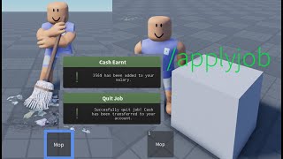 FREE  Advanced Mop Job System  Roblox Studio [upl. by Neumark]