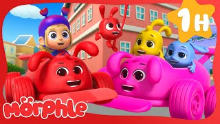 Colorful Cars Street Race 🏁  Cartoons for Kids  Mila and Morphle  Racing Videos [upl. by Whitney]