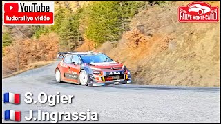 essais tests MonteCarlo 2019 Sébastien Ogier Citroën C3 WRC full attack on the limit [upl. by Ahdar]