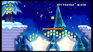 119 Frosted Glacier a very cool area  New Super Mario Bros U [upl. by Retxab123]