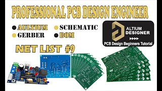 ALTIUM PCB DESIGN TUTORIALS  NET LIST 9  altium pcbdesign proteus electronics [upl. by Nodrog947]