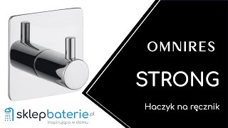 STRONG Haczyk na ręcznik łazienkowy Chrom OMNIRES ST301110CR  SklepBateriepl [upl. by Trescott]