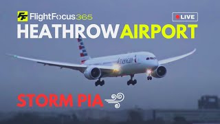 Live London Heathrow Airport  STORM PIA [upl. by Lupe]