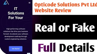 Opticode Solutions Real or Fake  Opticode Solutions LLC Reviews  Scam or Legit  Reality [upl. by Sallee]