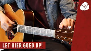 Je gitaar een HALVE NOOT OMLAAG STEMMEN Ebtuning [upl. by Lirpa]